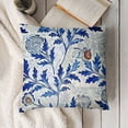 thumbnail image 3 of Decorative Square Throw Pillow Covers Farmhouse Cushion Cases Designed of Art Flower Floral,Polyester Blend. for Sofa (Apple by William Morris), 3 of 5