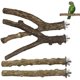 thumbnail image 1 of 4 Pieces Wooden Bird Cage Branches, Natural Wood Bird Perches, Parakeet Stand Toy, Wooden Stand for Parrot Bird Cage for Parrots Budgies Cockatiels, 1 of 5