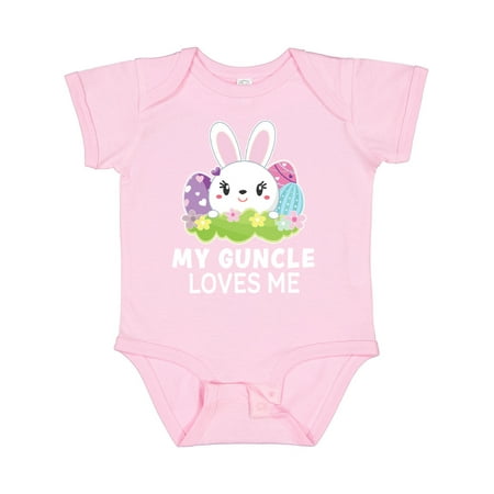 

Inktastic My Guncle Loves Me with Bunny and Easter Eggs Gift Baby Girl Bodysuit