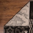 thumbnail image 4 of Linon Home Décor Jewel Area Rug Collection, Black and Black, 5' x 7.6', 4 of 5