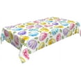thumbnail image 2 of Easter Egg Tablecloth Rectangle Table Cloth Washable Table Cover for Decoration Kitchen Dining Room 60x84 Inch, 2 of 6