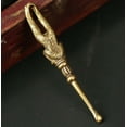 thumbnail image 5 of Monkey Solid Brass Statue Figure Pendant Keychain Crafts Ear Spoon Collect Gift, 5 of 8