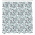 thumbnail image 3 of Ambesonne Floral Shower Curtain, Soft Shabby Petals Leaf, 69"Wx84"L, Pale Blue White Taupe, 3 of 3