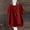 Red2, variant on Womens Linen Tops Lightweight Linen Blouses For Women 3/4 Sleeve Crewneck Shirts Peasant Blouse Gauze Shirts Oversized Linen Shirts For Women Cotton Boho Tops Summer Linen Tops Beige L