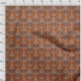 thumbnail image 3 of oneOone Cotton Poplin Fabric Floral & Paisley Block Printed Fabric 1 Yard 42 Inch Wide, 3 of 4