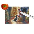 thumbnail image 4 of Tibetan Terrier and Santa Claus Glass Cutting Board 12 in x 15 in, 4 of 5