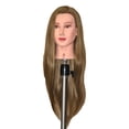 thumbnail image 2 of Bellrino 28" Cosmetology Mannequin Manikin Training Head with Synthetic Fiber - Rita (CLAMP HOLDER INCLUDED), 2 of 4