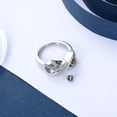 thumbnail image 3 of NO.7 - Cremation Jewelry Infinity Love Cremation Ring for Ashes Stainless Steel Hold Loved Ones Ash Keepsake Finger Ring Urn Locket, 3 of 5