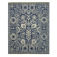 thumbnail image 2 of Hand-knotted Wool Blue Traditional Oriental Suzani Rug, 2 of 5