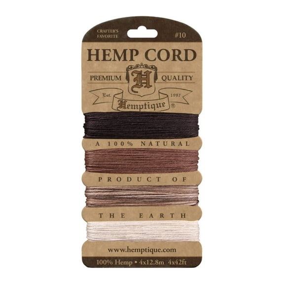 Hemptique Hemp Cord 10lb 168'-Earthy