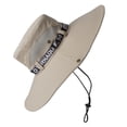 thumbnail image 4 of Sombrero de pesca transpirable de algodón y poliéster Nikou ala grande para sol hombre verano color beige, 4 of 12