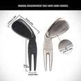 thumbnail image 4 of Outil de Divot de Golf Greens Fourche Outils de Réparation de Gazon Marqueur de Position Fournitures de Sports de Golf Extérieur Métal Accessoires de Golf Durables 1 Pce Noir, 4 of 6
