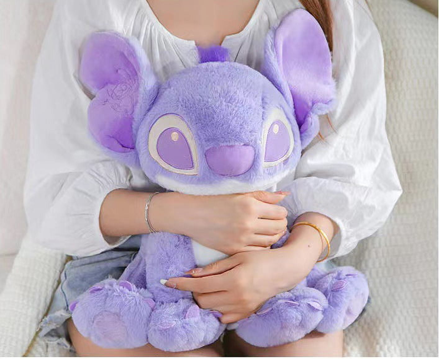 DISNEY LILO STITCH Purple Plush Doll Toys Kawaii Soft Stuffed Cartoon Gifts  $20.76 - PicClick AU
