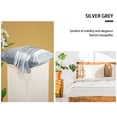 thumbnail image 6 of PiccoCasa Set of 2 Silk Pillowcases with Envelope Closure Queen Silver Grey, 6 of 8