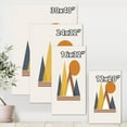 thumbnail image 4 of Designart Mountain Abstract and Sun Canvas Wall Art, 4 of 4