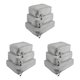 thumbnail image 1 of Soidarity Maleta de compresión resistente al desgaste bolsas organizadoras de equipaje almacenamiento para zapatos gris Type1 NO1, 1 of 1
