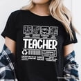thumbnail image 2 of Teacher Label T-Shirt, Funny Barcode Tee for Dedicated Educators, 2 of 6