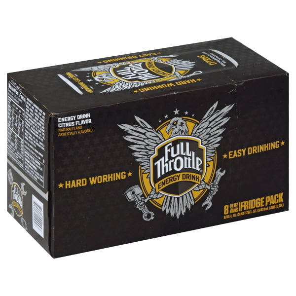 download full throttle energy drink white can