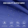 thumbnail image 3 of CROWN SHADES 9 Ft Patio Umbrella with Auto-Tilt & Olefin Fabric Patented 45° Edge Connection Windproof Outdoor Umbrella Blue, 3 of 8