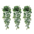 thumbnail image 1 of 3 Pcs Fake Hanging Plants, Artificial Small Potted Plants for Indoor, 1 of 10