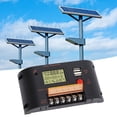 thumbnail image 2 of Regulador de panel solar, controlador de generación de energía fotovoltaica de 10 A para baterías de plomo-ácido, 2 of 11