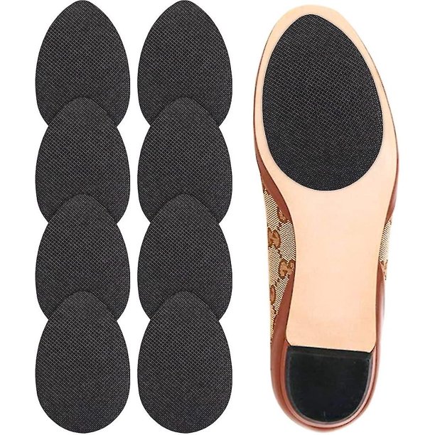 Almohadillas antideslizantes para zapatos, protectores adhesivos para suelas de zapatos, empuñaduras antideslizantes para zapatos de tacón alto (negro)