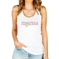 thumbnail image 2 of Floral Mama Tank Top for Women Cute Summer Shirt for Mom White Tank Top Large, 2 of 4