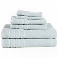 thumbnail image 3 of Bedford Home 67A-74247 Home 100 Percent Cotton Rice Weave 6 Piece Towel Set - Seafoam, 3 of 3