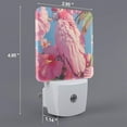 thumbnail image 2 of Bingfone Pink Parrot Tropical Blossoms Print Night Lights Plug into Wall,Dusk to Dawn,Bright Nightlight Auto-On/Off, for Adults Kids Room Bedroom Bathroom Hallway Kitchen, 2 of 7