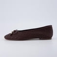 thumbnail image 3 of Cushionaire Audrey Woven Ballet Flats for Women | Round Closed Toe Dress Shoes, Bow Accent, Vegan Leather Upper, Comfortable Cushioned Footbed, Office Work Flat, 3 of 8