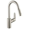 thumbnail image 1 of Hansgrohe Focus Bar Faucet 04506801 Steel Optik, 1 of 4