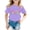 AB8 Purple, variant on First Grade T Shirts For Girls Toddler Cartoon Print Short Sleeve Crew Neck Tops Casual Soft Little Girls First Day School Casual Shirts Size 6-7 Years Pink