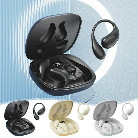 Viflosae Wireless Earbuds Bluetooth Headphones 48hrs Play Back Sport Earphones With LED Display Over-Ear Buds With Earhooks Built-in Mic Headset For Workout Electronics Gadget