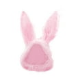 thumbnail image 1 of Gorro con orejas de conejo, cálido y moderno, con orejeras, divertido, con forma de animal Rosa, 1 of 8