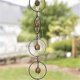 thumbnail image 4 of Steel Leaf Rain Chain, Garden Gift for Mom, Gutters, Rain Catcher for Downspout with Adapter, Thick Flower Cups C, 4 of 5
