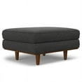 thumbnail image 3 of Simpli Home Morrison Mid-Century Modern 72 inch Wide Sofa with Ottoman Set in Charcoal Grey Tightly Woven Performance Fabric, 3 of 12