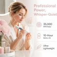 Rotating Buffer Machine Electric Nail Polisher, Cordless Rotary Nail File Machine with 4 ...