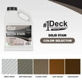 thumbnail image 2 of #1 Deck Wood Deck Paint and Sealer - Advanced Solid Color Deck Stain for Decks, Fences, Siding - 1 Gallon Driftwood Gray, 2 of 3