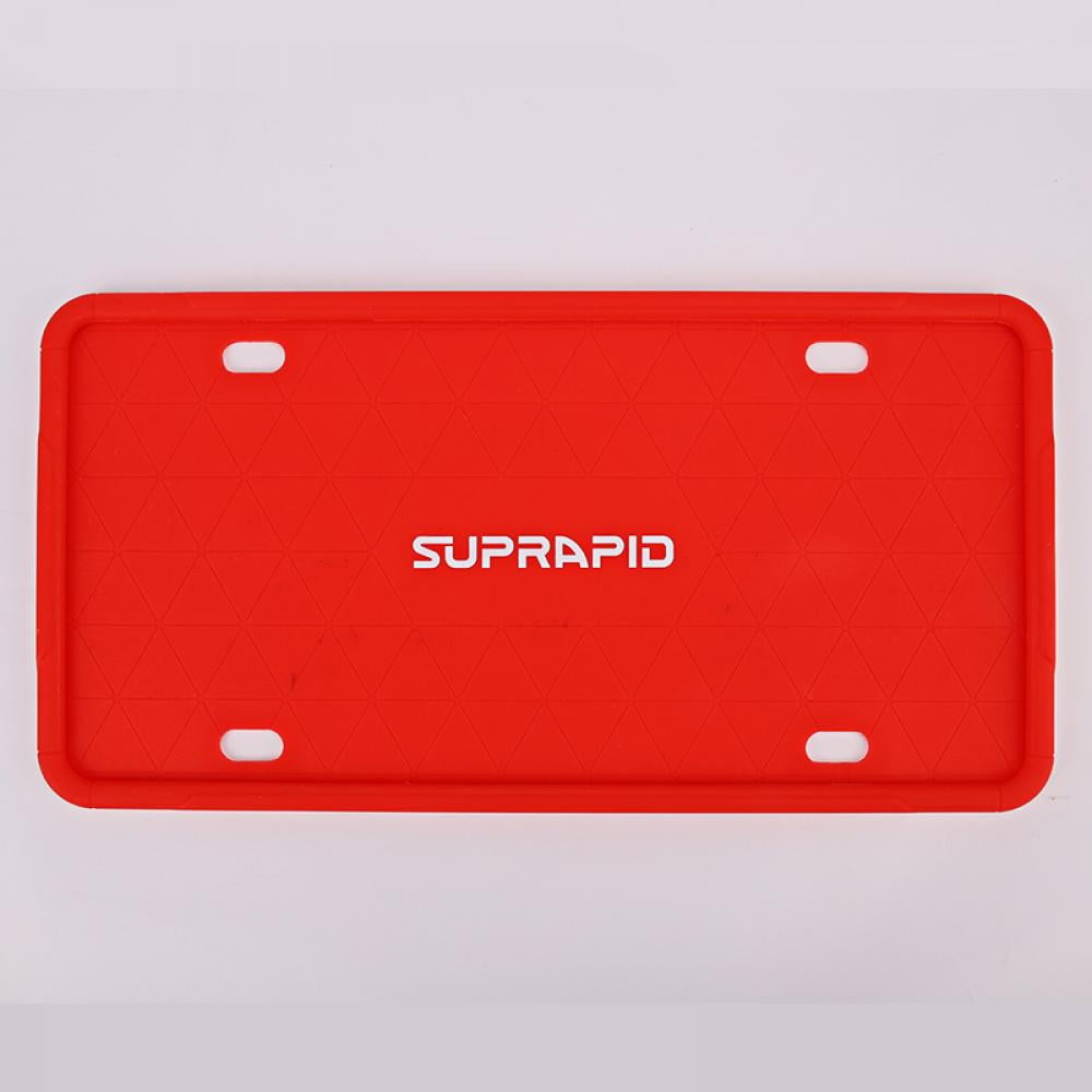 Solid Silicone License Plate Frame Covers Front and Back Car Plate