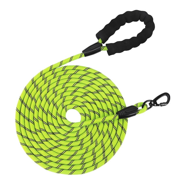 Pet Leash Heavy Duty Rope Leash for Medium And Large Dogs with Elastic Cushioning And Reflective Strips Extra Long Durable Nylon Webbing for Safe Night Walks And Outdoor Training