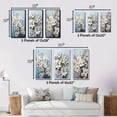 thumbnail image 4 of Designart "Dogwood Field Pointillism composition VI" Floral & Botanical Wall Art Set Of 3 - White Dogwood Gallery Wall Set For Home Decor, 4 of 7