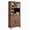 brown, variant on Farmhouse Coffee Bar Cabinet with 2 Glass Doors, 72'' Black Bar Cabinet with 1 Drawer, Tall Wine Bar with Metal Handle, Coffee Bar Hutch with Storage for Living Room (Dark Brown)