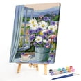 thumbnail image 2 of Cuadros Decorativos Kits de pintura al óleo de flores de alféizar por números DIY pintado a mano sobre lienzo artesanal Sywqhk Nuevos Originales, 2 of 9