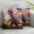 thumbnail image 3 of COMIO  Tyrannosaurus Rex Finesse Duvet Cover Set Hidden Zipper Dinosaurss Quilt Cover Set with Pillowcases Comforter Cover Soft Microfiber Bedding Set Various Sizes for Kids Adults Twin, 3 of 5