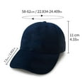 thumbnail image 2 of Holzkary Baseball Cap for Men Women - Classic Adjustable Plain Hat Trucker Hat Spring and Summer Fashionable Casual Letter Printed Solid Color Baseball Cap Black One Size, 2 of 2
