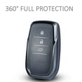 thumbnail image 4 of Black Transparent Key Fob Case Cover For Toyota For Sienna For Venza For Hilux, 4 of 8