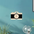 thumbnail image 4 of deevoka Wall Clock Cartoon Camera Shape Bedroom Clock for Bathroom Desktop Classroom Black, 4 of 7