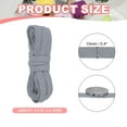 thumbnail image 2 of Uxcell Flat Drawstring Cord Replacement Soft Cotton Hoodie String Cord Roll Dark Grey 10mm x 5 Yd, 2 of 6