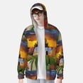 thumbnail image 4 of Gaeub Fall Village Scenery Men's and Women's UPF 50+ Long-Sleeved Sun Protection Clothing, Fishing Shirt Long Sleeve Zip - X-Large, 4 of 9