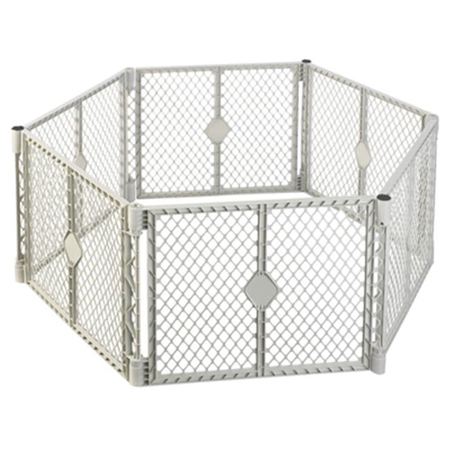 8666 Grey 6 Panel Play Gate